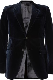 Lanvin Slimfit Velvet Blazer - Lyst