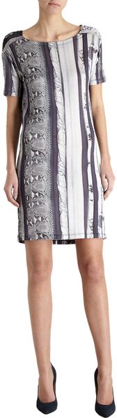 Maison Martin Margiela Cowl Neck Printed Dress - Lyst