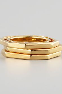 Tory Burch Audrina Stacking Rings Set Of Three - Lyst