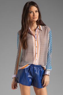 Clover Canyon Chainmail Scarf Blouse - Lyst