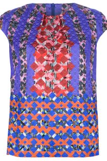 Peter Pilotto Printed Silk Blouse - Lyst