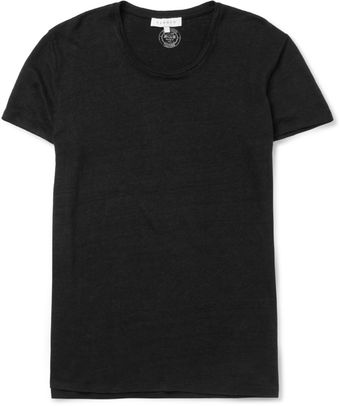 Sandro Slimfit Slub Linen Tshirt - Lyst