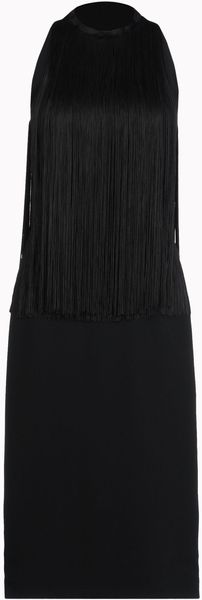 Stella McCartney Black Mix Cady Maurice Dress - Lyst