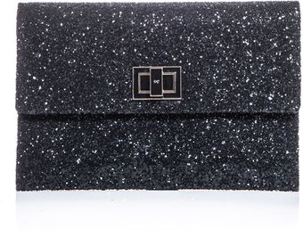 Anya Hindmarch Valorie Glitter Clutch - Lyst