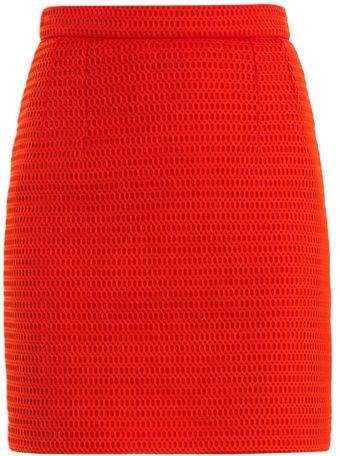 Jonathan Saunders Magda Mesh Knit Skirt - Lyst