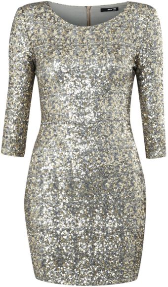 Tfnc All Over Sequin Paris Dress - Lyst