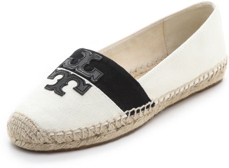 tory burch black and white espadrilles