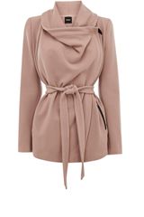 Oasis Biker Drape Coat