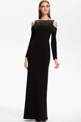 St. John  Cold Shoulder Milano Knit Gown