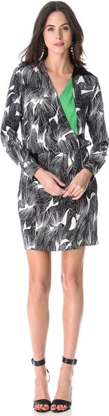 Diane Von Furstenberg Magnolia Print Dress - Lyst