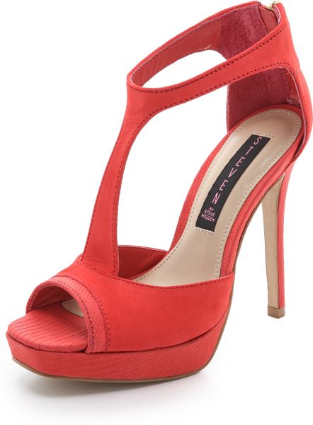Steven By Steve Madden Kaciee Pumps in Red (coral) | Lyst