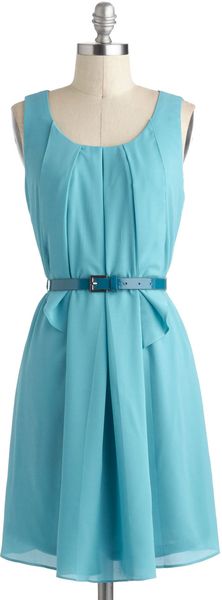 ModCloth Turquoise About Town Dress - Lyst