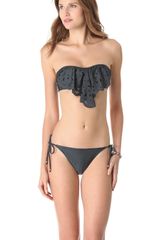 Pilyq Titanium Bandeau Bikini Top