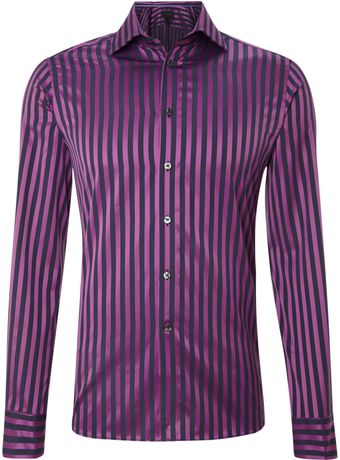 Duchamp Long Sleeve Fusion Stripe Shirt - Lyst