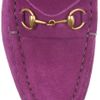 Gucci Horsebitdetailed Suede Loafers in Purple (fuchsia) - Lyst