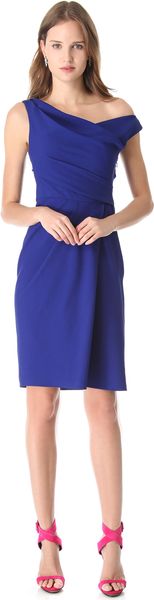Lela Rose Off Shoulder Dress - Lyst