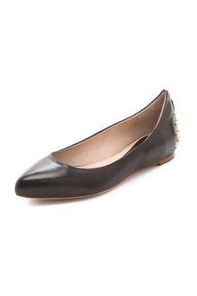 McQ by Alexander McQueen Studded Pointy Toe Flats - Lyst