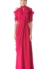Viktor & Rolf Short Sleeve Georgette Gown