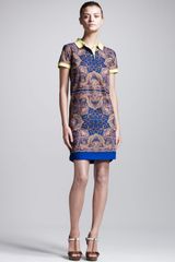 Carven Kaleidoscopeprint Polo Dress