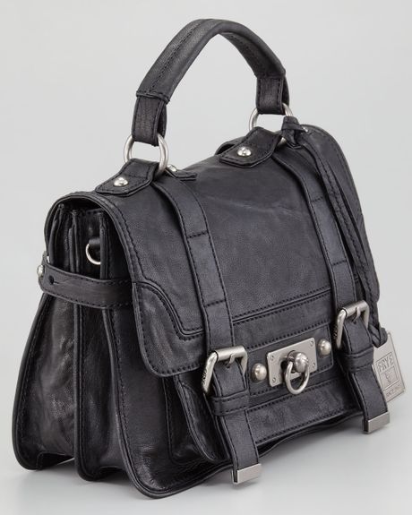 black small satchel bag
