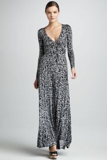 Rachel Pally Print Wrapped Maxi Dress - Lyst