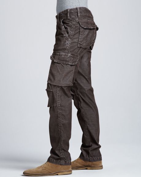 brown corduroy cargo pants