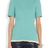 3.1 Phillip Lim Fringed Corded Chiffon Top in Blue (turquoise) - Lyst