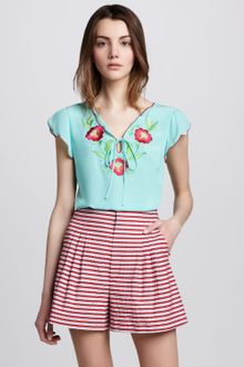 Nanette Lepore Gold Rush Highwaist Shorts - Lyst
