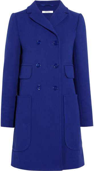 Carven Doublebreasted Cottontwill Coat - Lyst