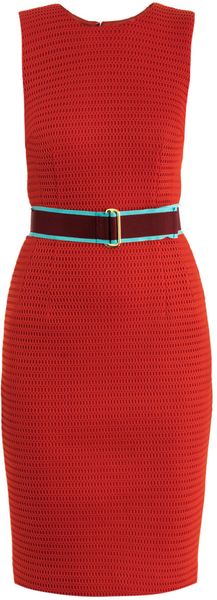Jonathan Saunders Aude Mesh Shift Dress - Lyst