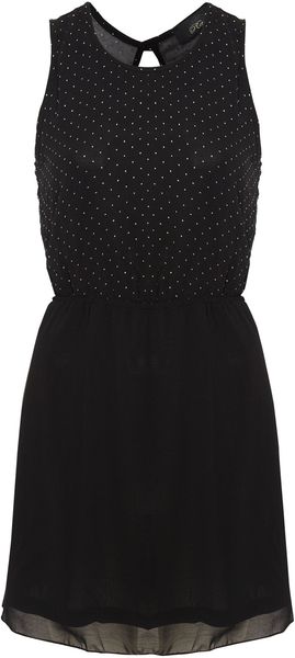 Madam Rage Foil Dot Cross Back Dress - Lyst