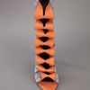 Balenciaga Twotone Sandal Pump in Silver (orange) - Lyst