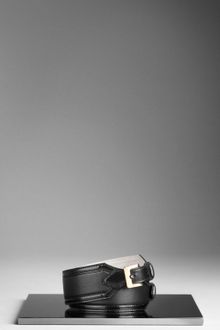 Burberry Double Buckle City Leather Belt - Lyst
