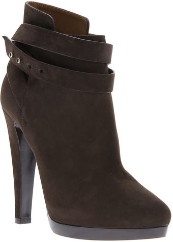 Giorgio Armani Strap Ankle Boot - Lyst