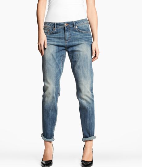 H&m Boyfriend Jeans in Blue (denim) | Lyst