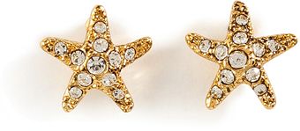 Juicy Couture Gold Toned Starfish Stud Earrings - Lyst