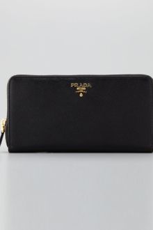 Prada Saffiano Large Ziparound Wallet - Lyst
