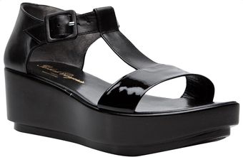 Robert Clergerie Peep Toe Sandal - Lyst