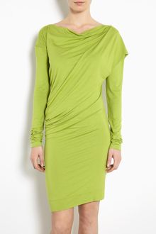 Vivienne Westwood Anglomania Toga Drape Jersey Dress - Lyst