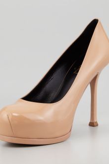 Yves Saint Laurent Tribtoo Patent Pump - Lyst