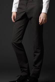 Burberry Prorsum Skinny Fit Wool Trousers - Lyst