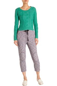 Girl. By Band Of Outsiders Cropped Cable Sweater - Lyst