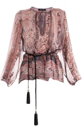 Isabel Marant Paisley Print Blouse - Lyst