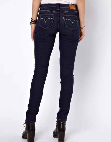 Levi's Low Curve ID Bold Curve Skinny Jeans in Blue (denim) | Lyst