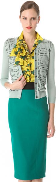L'Wren Scott Morse Code Beaded Cardigan - Lyst