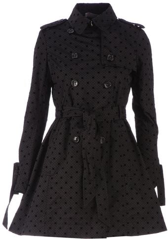 RED Valentino Polka Dot Trench Coat - Lyst