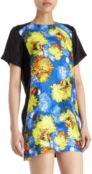 Wayne Floral Tunic Dress - Lyst