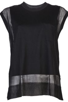 Alexander Wang Sheer Double Layer Top - Lyst