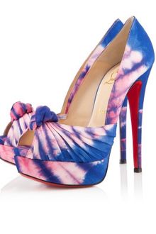 Christian Louboutin Peep Toe Platform Pump - Lyst