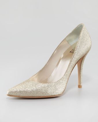 Stuart Weitzman Naughty Glitter Pump - Lyst